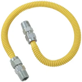 BrassCraft CSSD44-72 Gas Dryer & Water Heater Flex-Line (1/2 OD (1/2 MIP x 1/2 MIP) x 72)