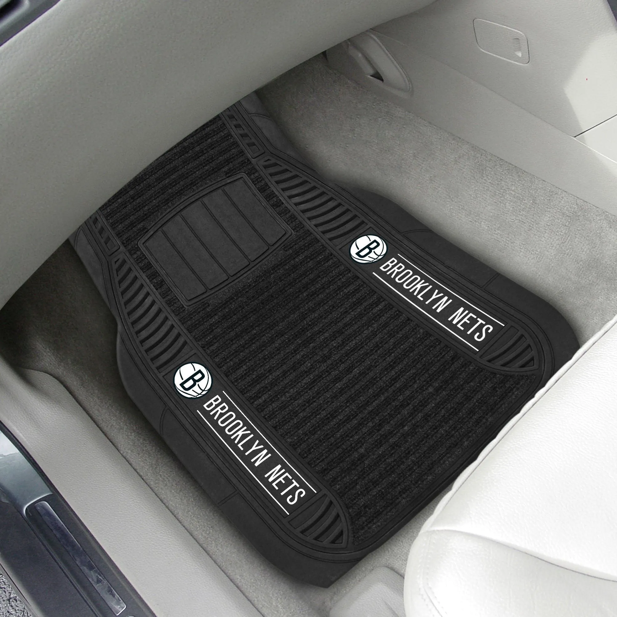 Brooklyn Nets 2 Piece Deluxe Car Mat Set