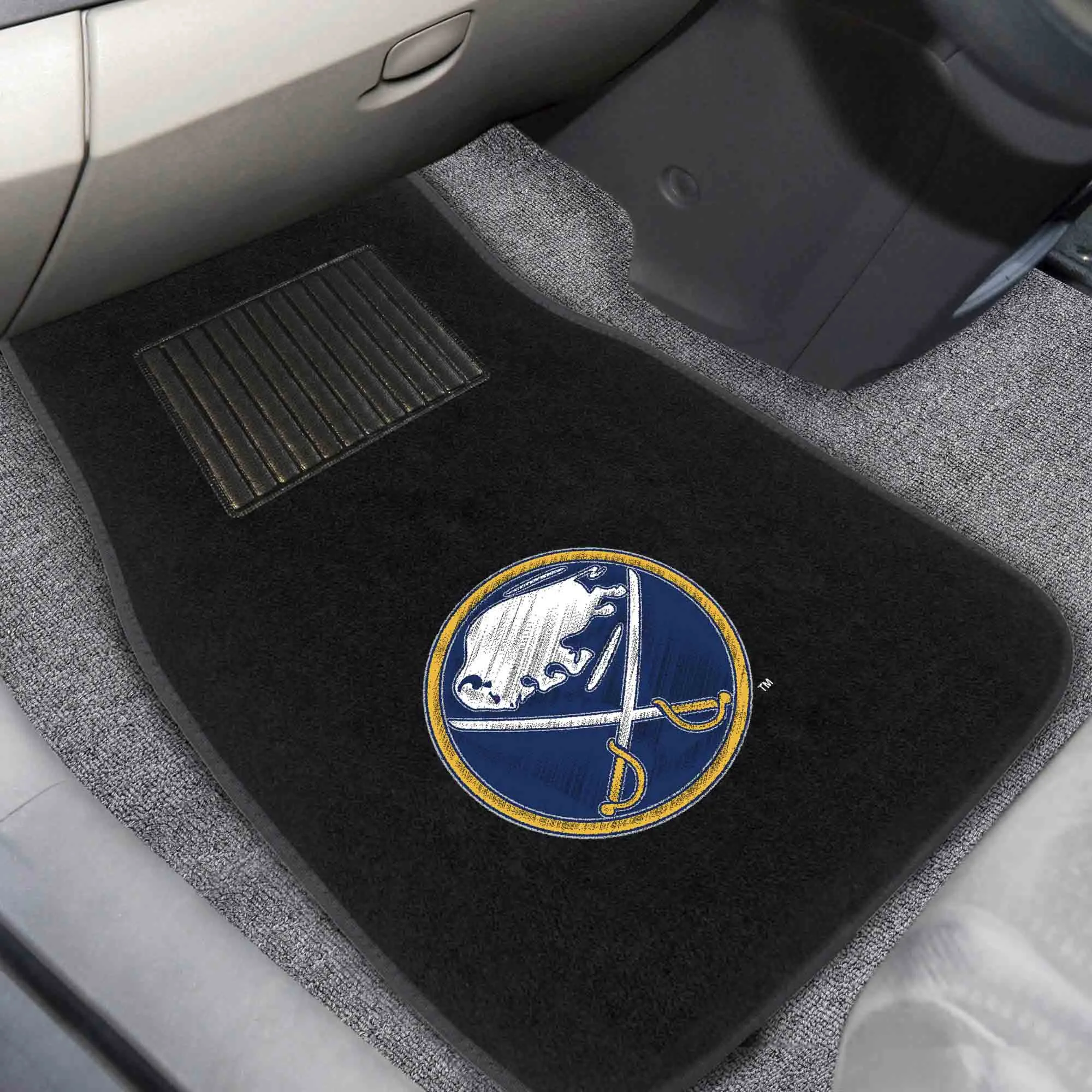 Buffalo Sabres Embroidered Car Mat Set - 2 Pieces