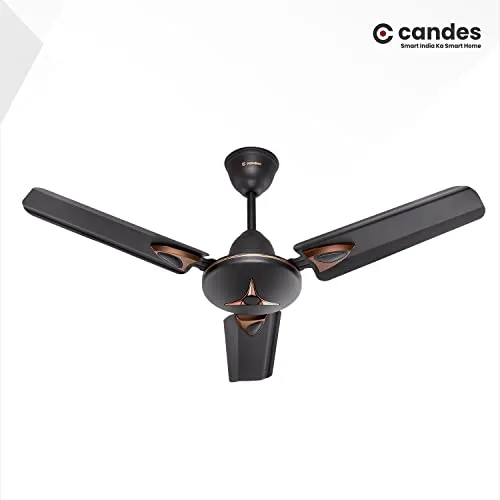 Candes Amaze 900mm /36 inch High Speed Anti-dust Decorative 5 Star Rated Ceiling Fan 440 RPM with 2 Years Warranty (Pack of 1, Coffee Brown)