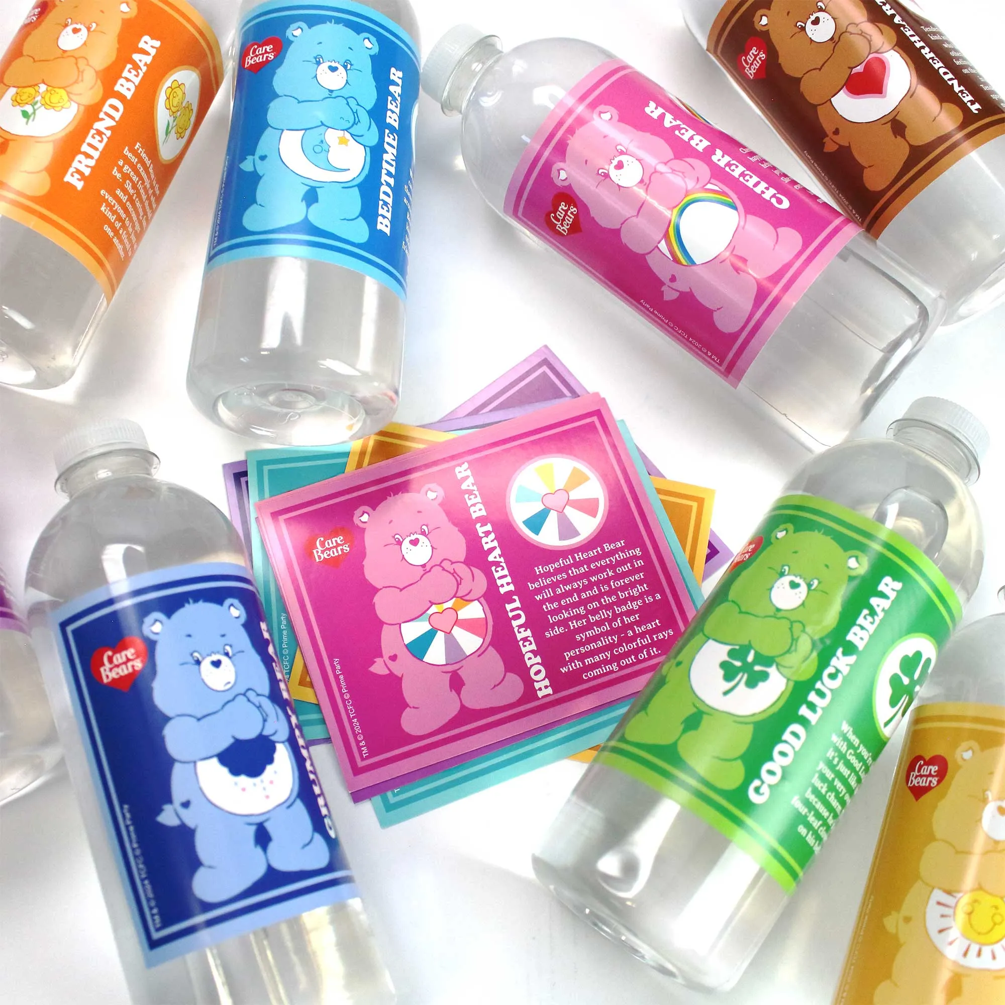 Care Bears Water Bottle Labels