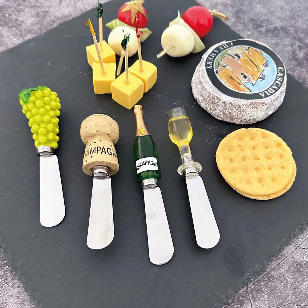 Champagne Cheese Spreader Set