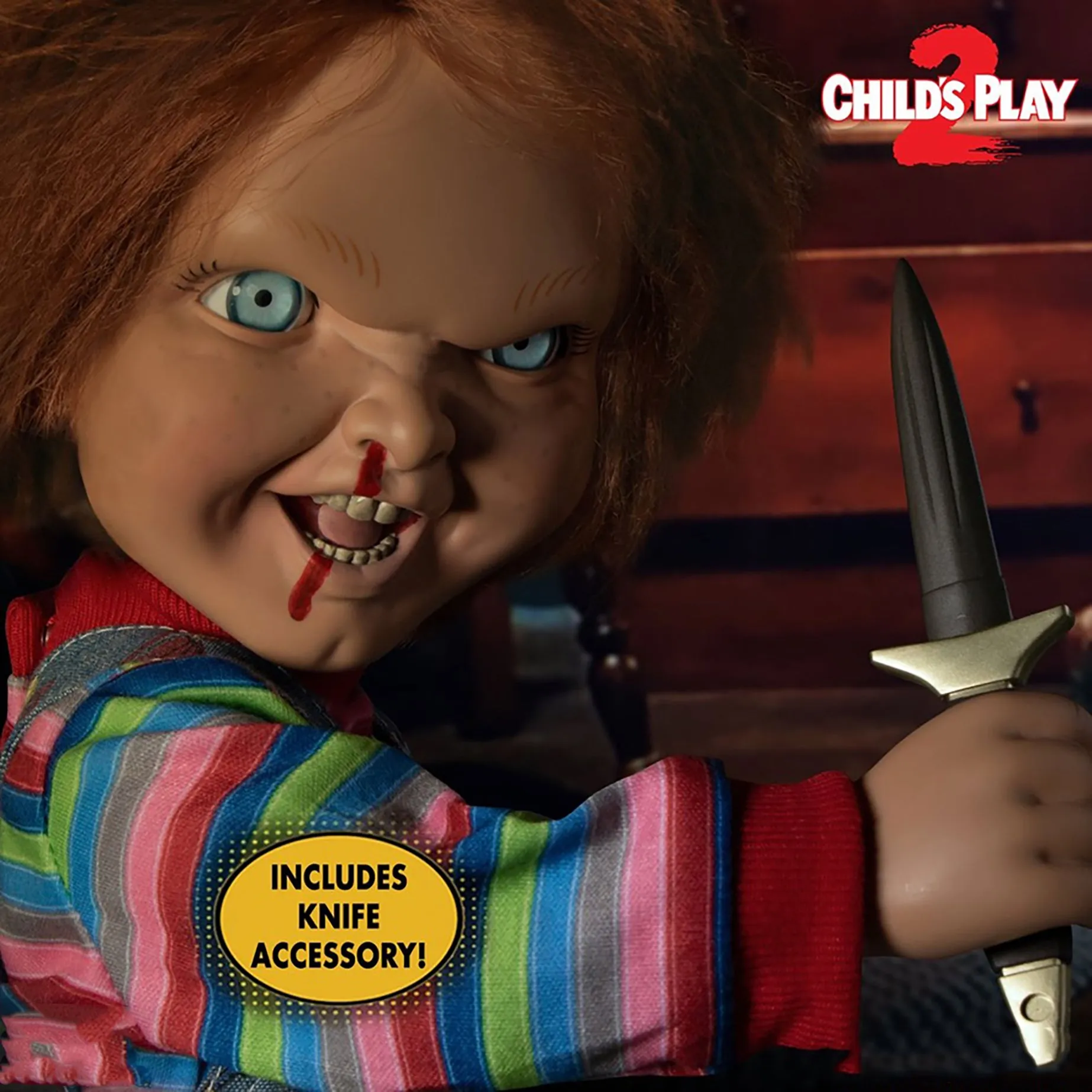 Child's Play 2 Menacing Chucky Talking Mega Scale 15-Inch Doll