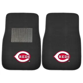 Cincinnati Reds Embroidered Car Mat Set - 2 Pieces