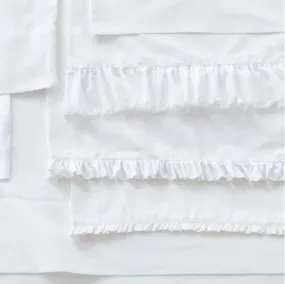 Classic Ruffle White Queen Sheet Set