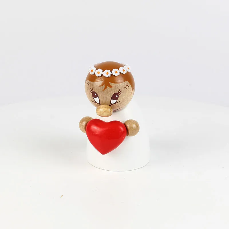 Clumsy Mini Valentine with wreath of hair