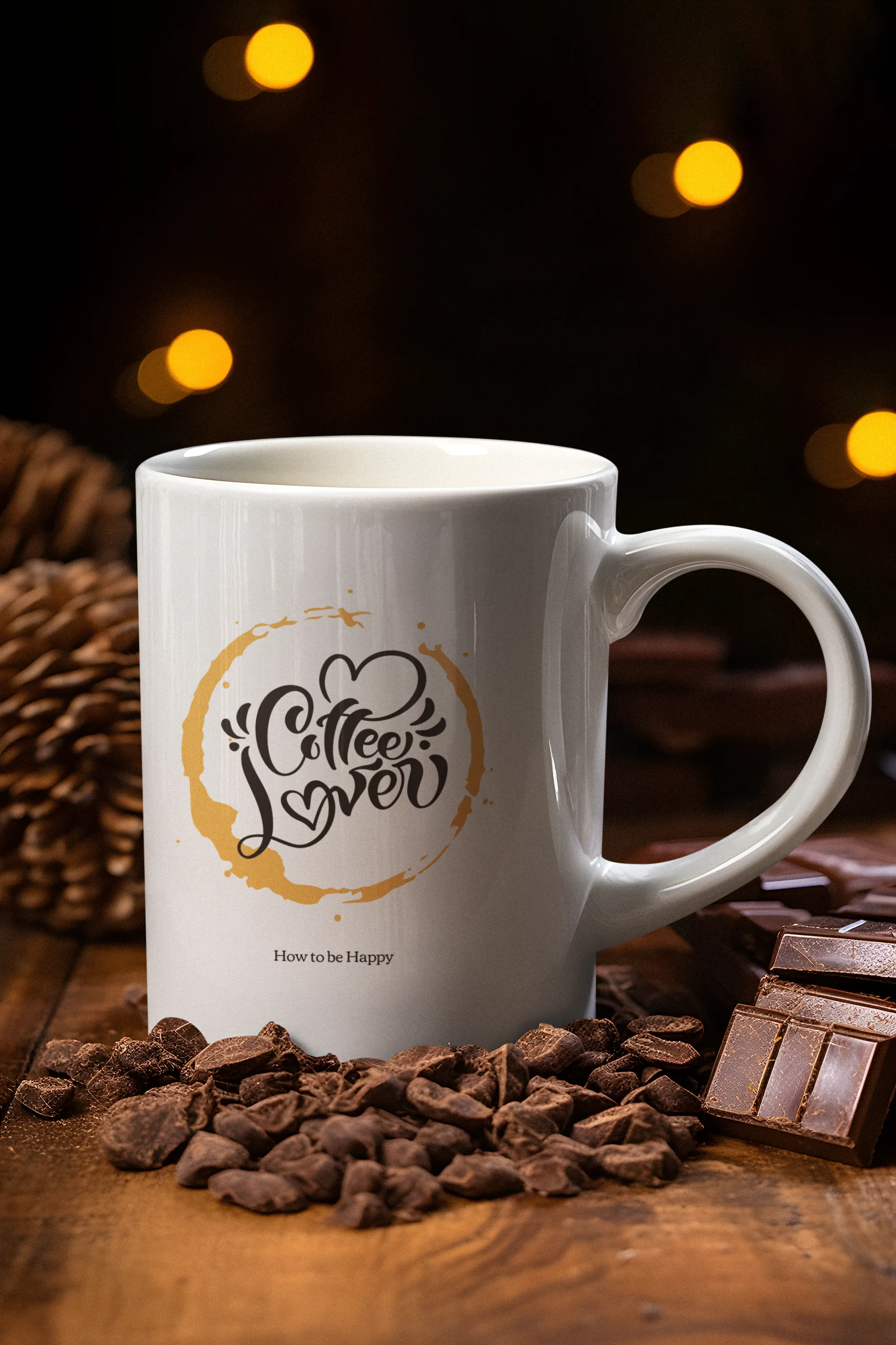 Coffee Lover Printed White Coffee Mug