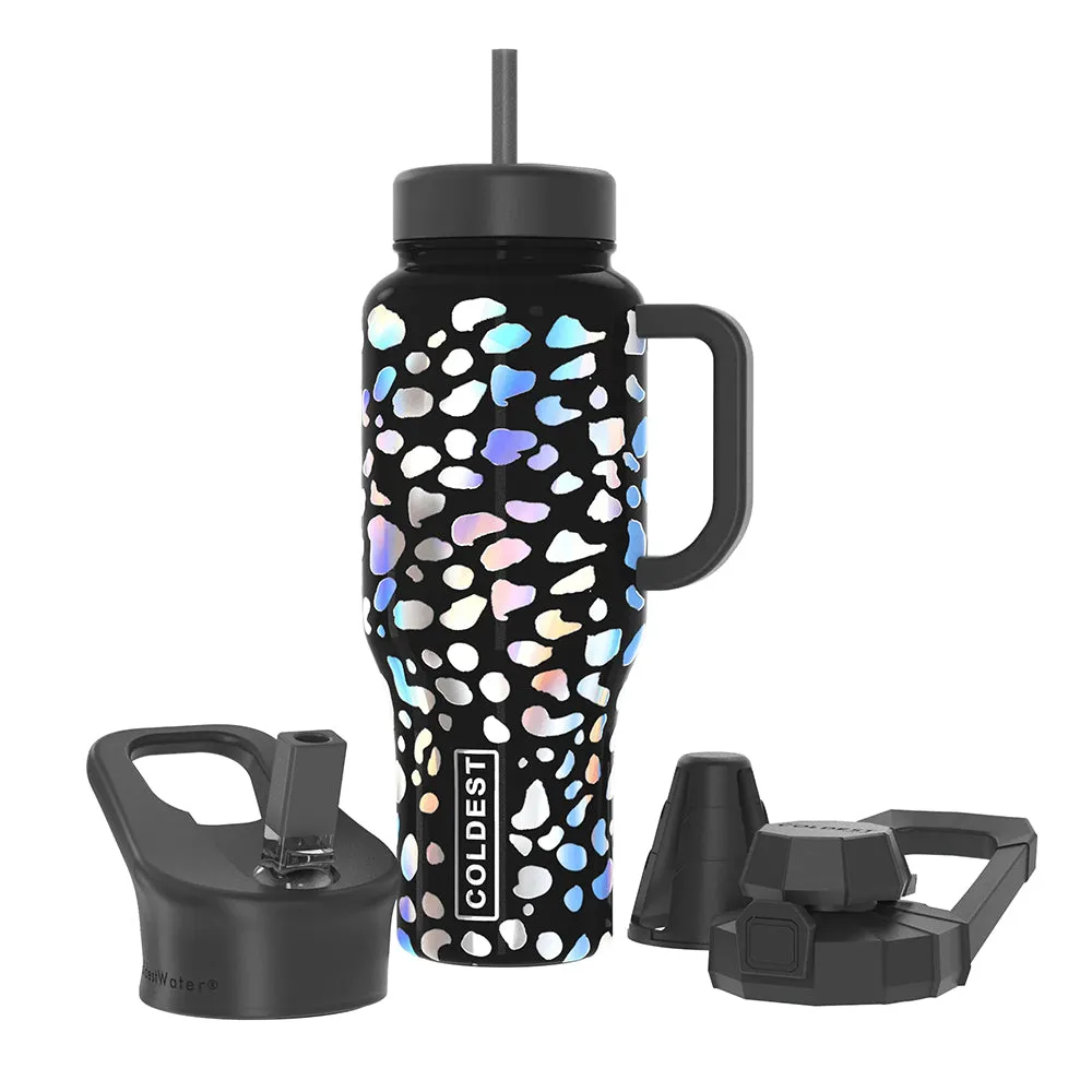 COLDEST Water Bottle Limitless Wide Mouth Straw Lid, Loop Lid and Shaker Lid