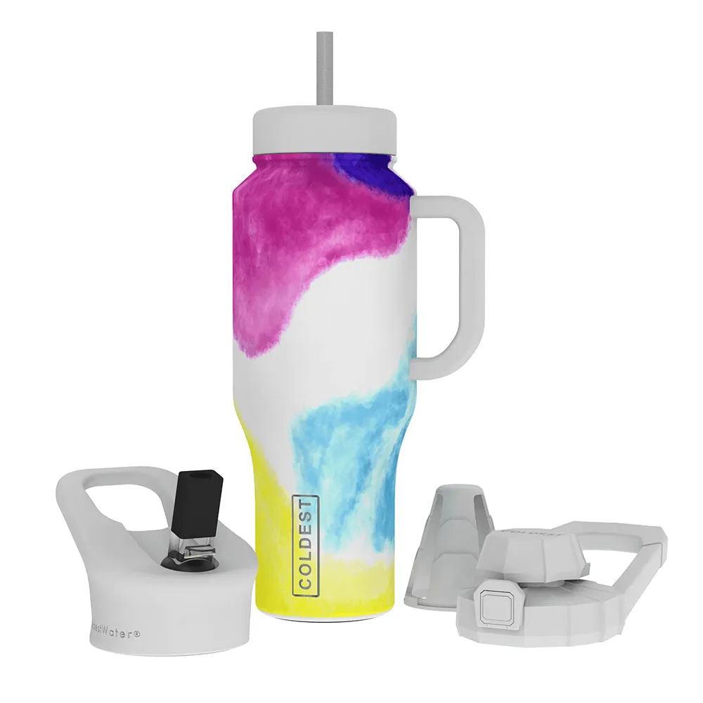 COLDEST Water Bottle Limitless Wide Mouth Straw Lid, Loop Lid and Shaker Lid