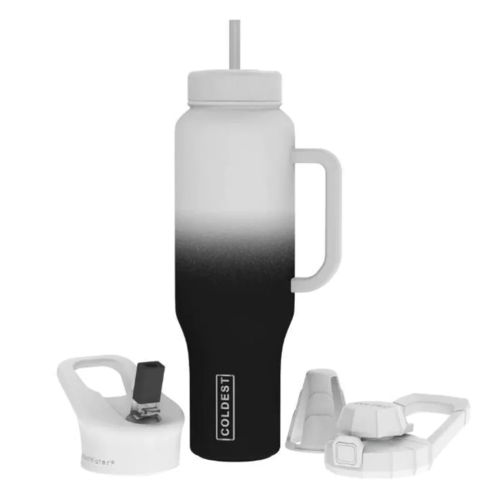 COLDEST Water Bottle Limitless Wide Mouth Straw Lid, Loop Lid and Shaker Lid