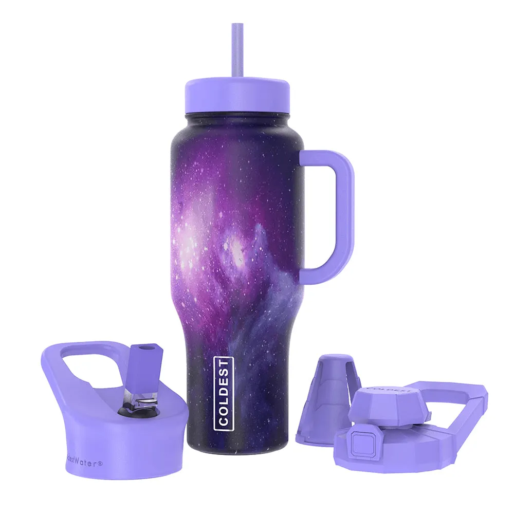 COLDEST Water Bottle Limitless Wide Mouth Straw Lid, Loop Lid and Shaker Lid