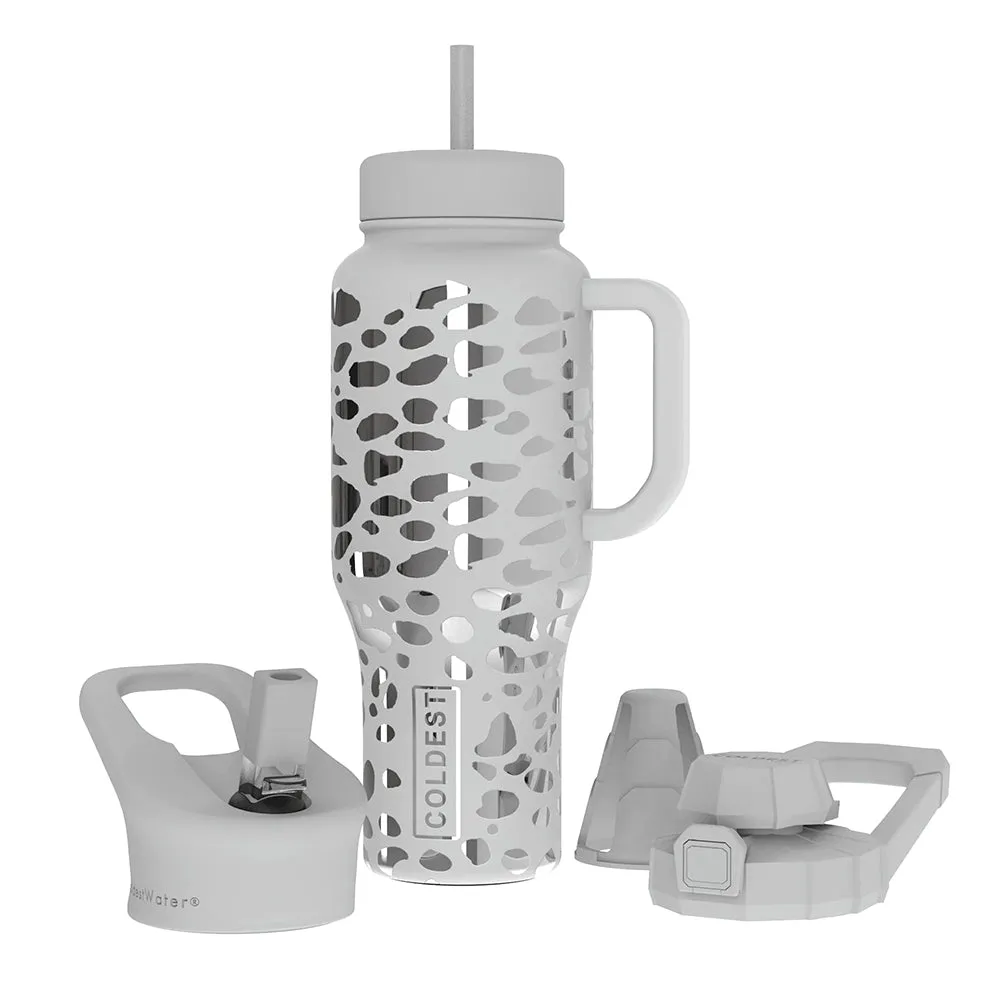 COLDEST Water Bottle Limitless Wide Mouth Straw Lid, Loop Lid and Shaker Lid