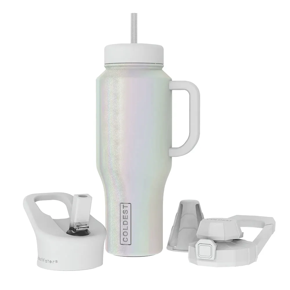 COLDEST Water Bottle Limitless Wide Mouth Straw Lid, Loop Lid and Shaker Lid