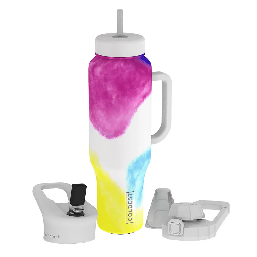 COLDEST Water Bottle Limitless Wide Mouth Straw Lid, Loop Lid and Shaker Lid