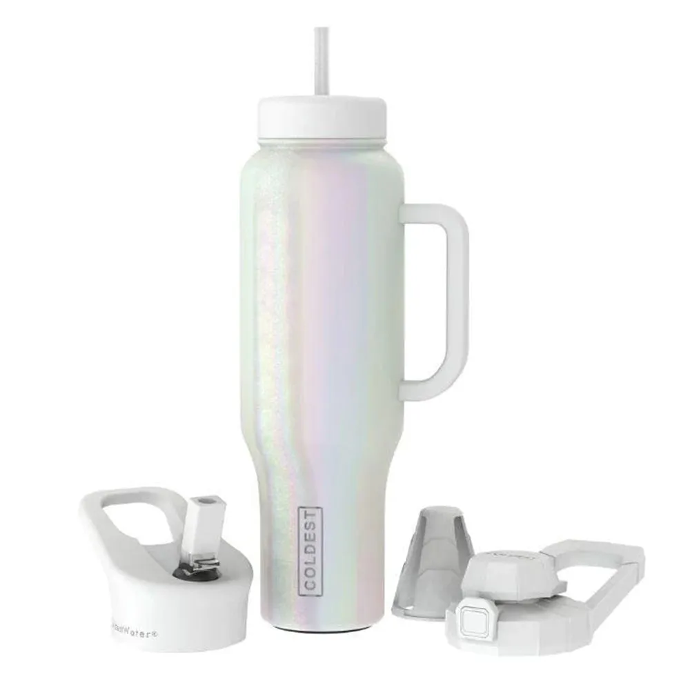 COLDEST Water Bottle Limitless Wide Mouth Straw Lid, Loop Lid and Shaker Lid