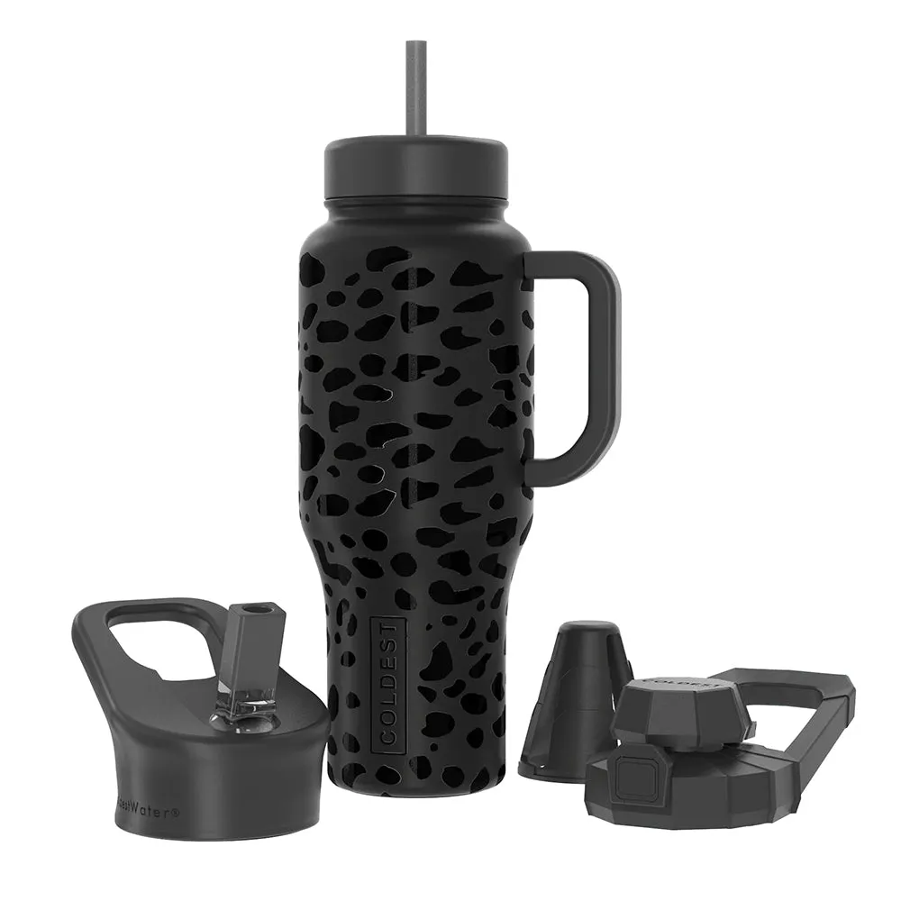 COLDEST Water Bottle Limitless Wide Mouth Straw Lid, Loop Lid and Shaker Lid