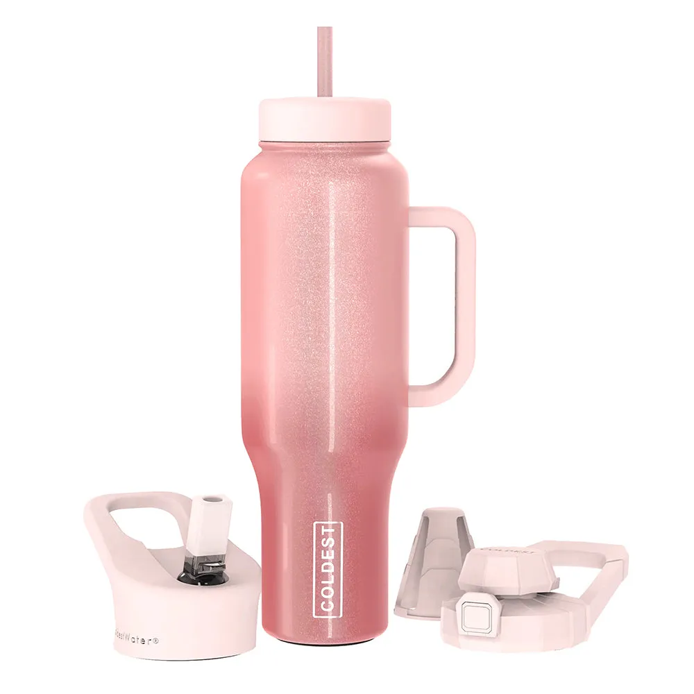 COLDEST Water Bottle Limitless Wide Mouth Straw Lid, Loop Lid and Shaker Lid