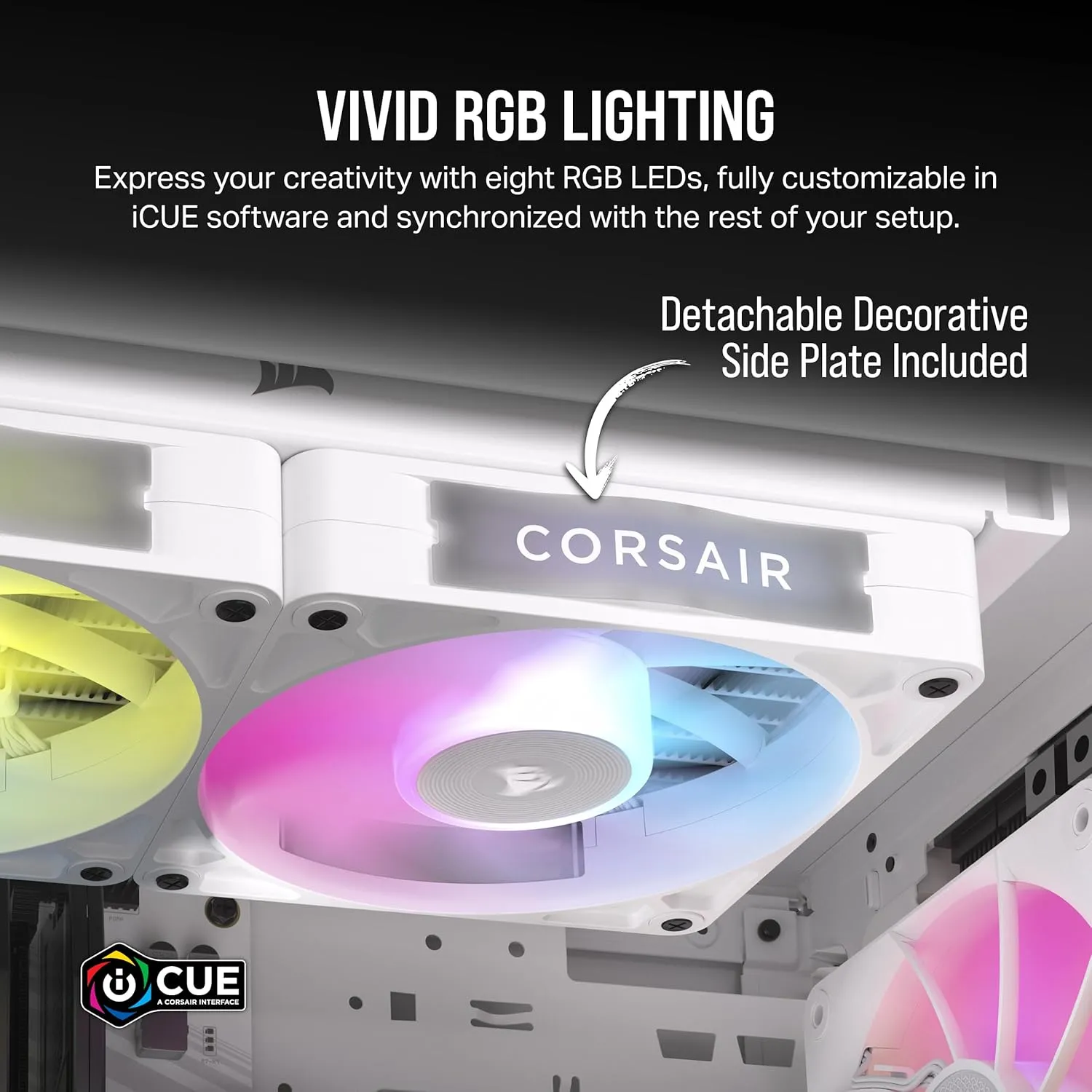 Corsair iCUE LINK RX120 RGB 120mm PWM Single Fan Expansion - White 白色 (單件裝) CO-9051021-WW