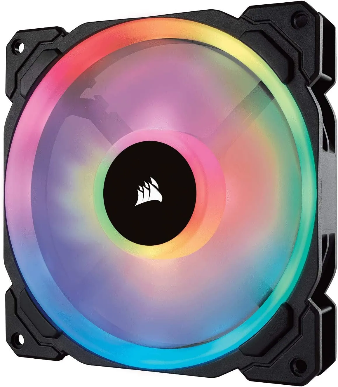 Corsair LL140 RGB Case Fan, PWM LED single pack, 1300 RPM, 25dBA, Computer System Cooling Parts, Case Fan Cooler