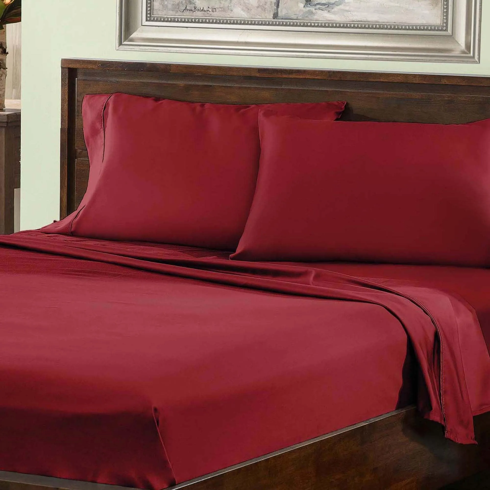 Cotton Blend 800 Thread Count Solid Deep Pocket Bed Sheet Set