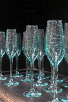 Crackle Champagne Glass (Click & Collect)