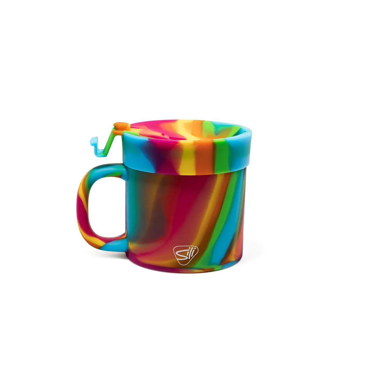 Customized Silipint Silicone 16 oz Coffee Mug With Flip Lid