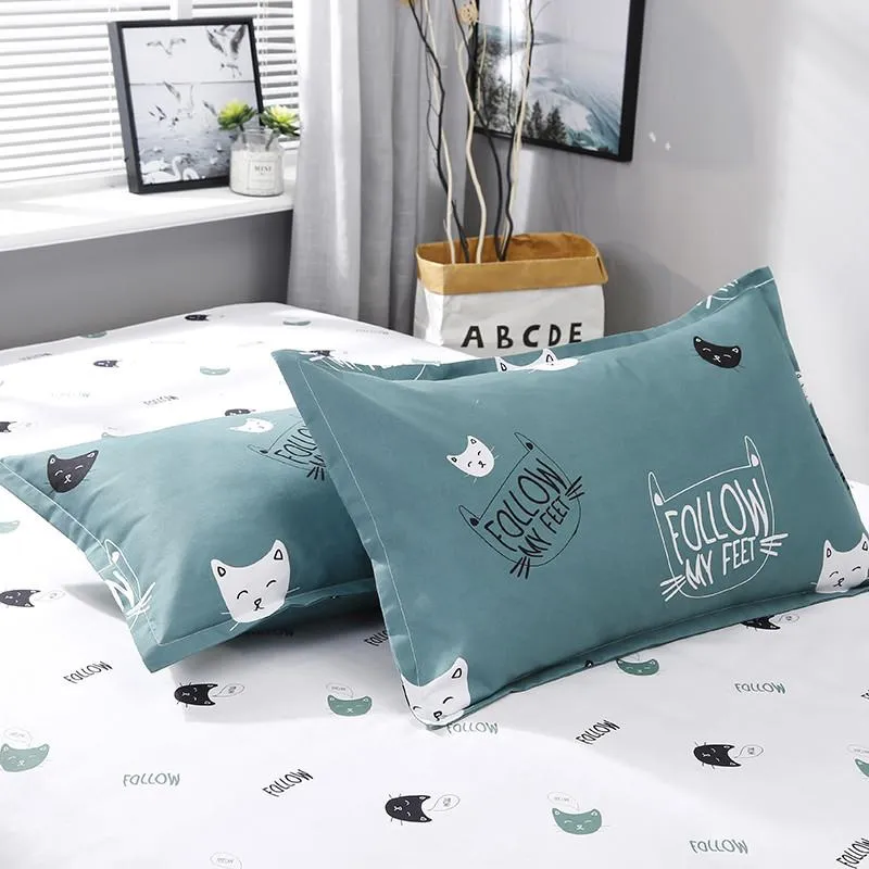 Cute Cat Print Bedding Set