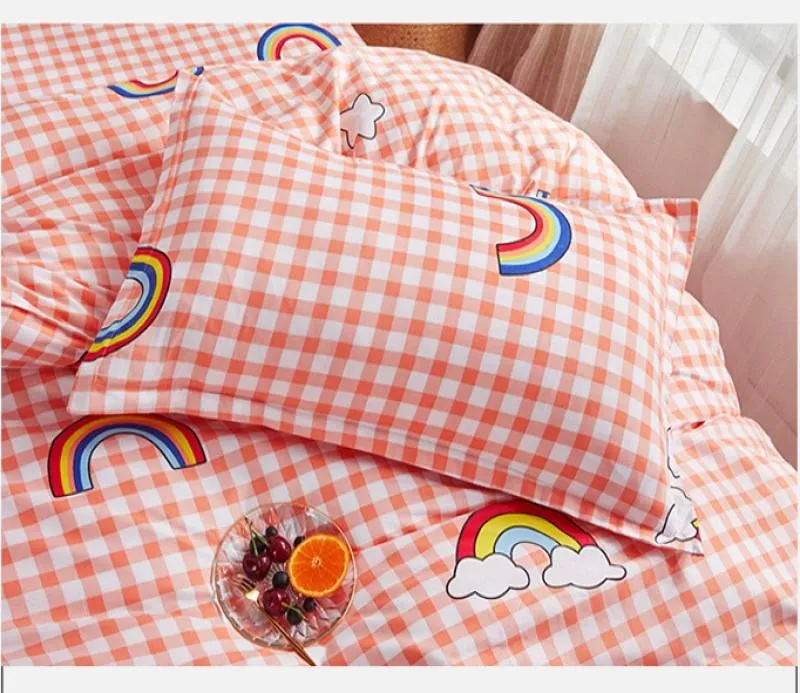 Cute Colorful Rainbow Bedding Set