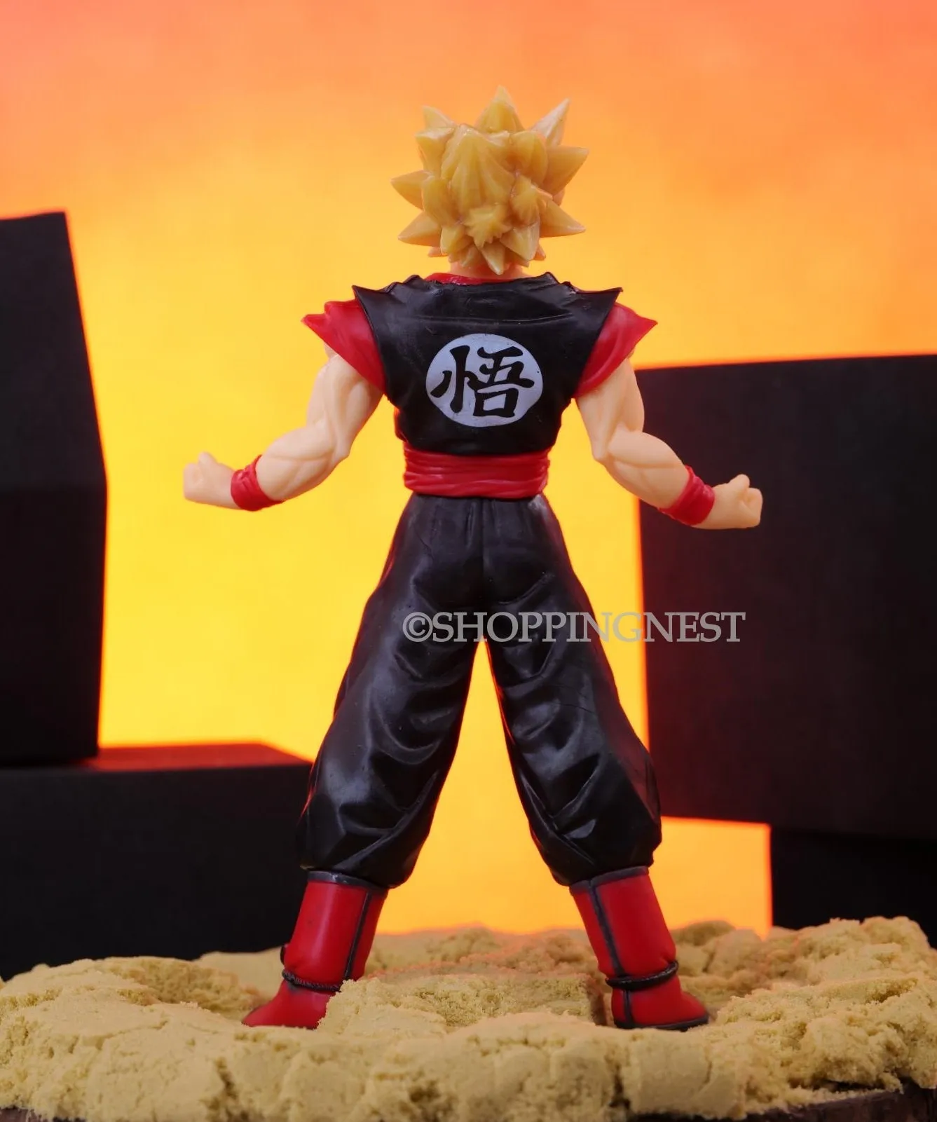 DBZ goku super saiyan SSJ Model 2 self standing Action Figure  | 16.5 CMS |