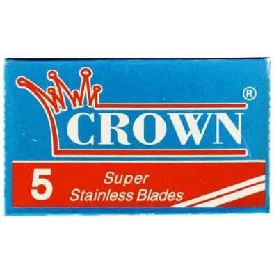 DE Safety Razor Blades - Crown Super Stainless (pack of 5)