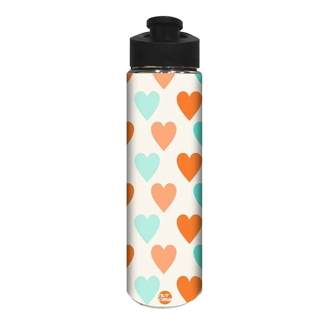 Designer Stainless Steel Water Bottle -  Heart