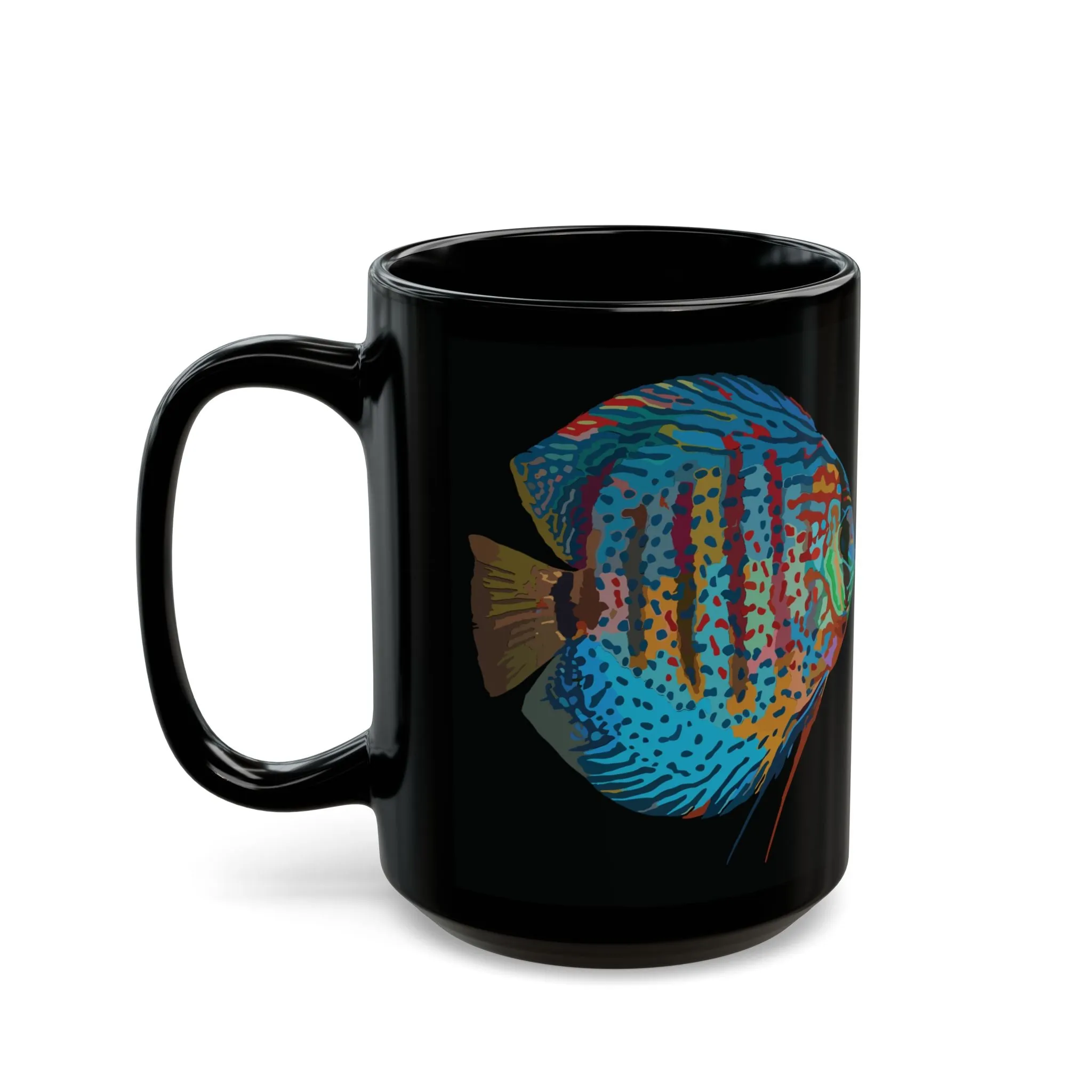 Discus Fish Coffee Mug, Aquarium Mug, Symphysodon Mug, Fish Lover Mug, Discus Mug, Tropical Fish Mug, Gift for Fish Lover, Fish Tank Mug