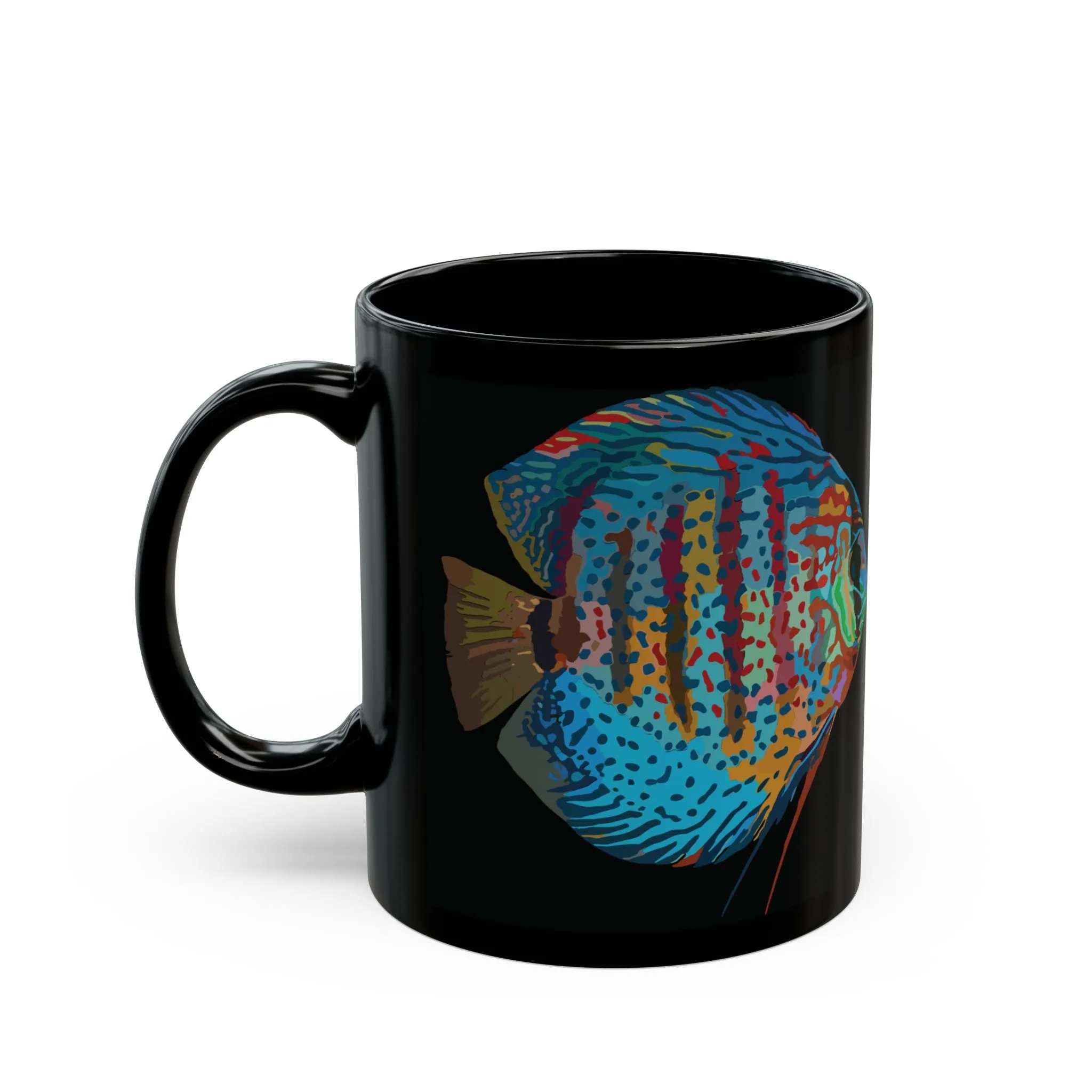 Discus Fish Coffee Mug, Aquarium Mug, Symphysodon Mug, Fish Lover Mug, Discus Mug, Tropical Fish Mug, Gift for Fish Lover, Fish Tank Mug