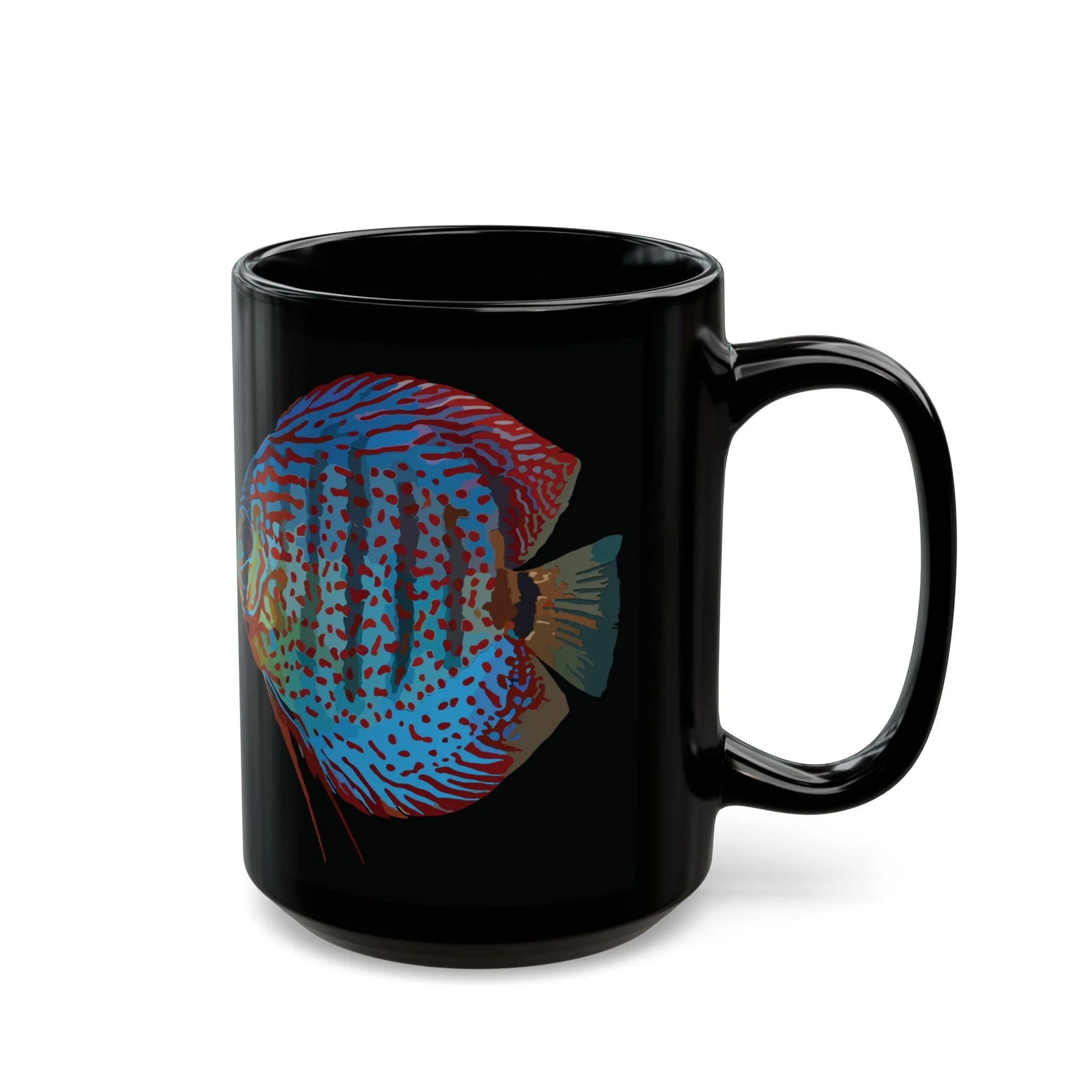 Discus Fish Coffee Mug, Aquarium Mug, Symphysodon Mug, Fish Lover Mug, Discus Mug, Tropical Fish Mug, Gift for Fish Lover, Fish Tank Mug