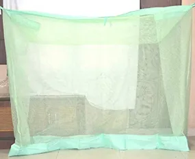 Divayanshi Polycotton Mosquito net for Bed (Green, 5 x 7 ft)