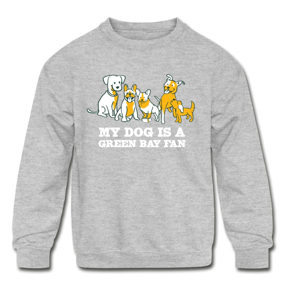 Dog is a GB Fan Kids' Crewneck Sweatshirt