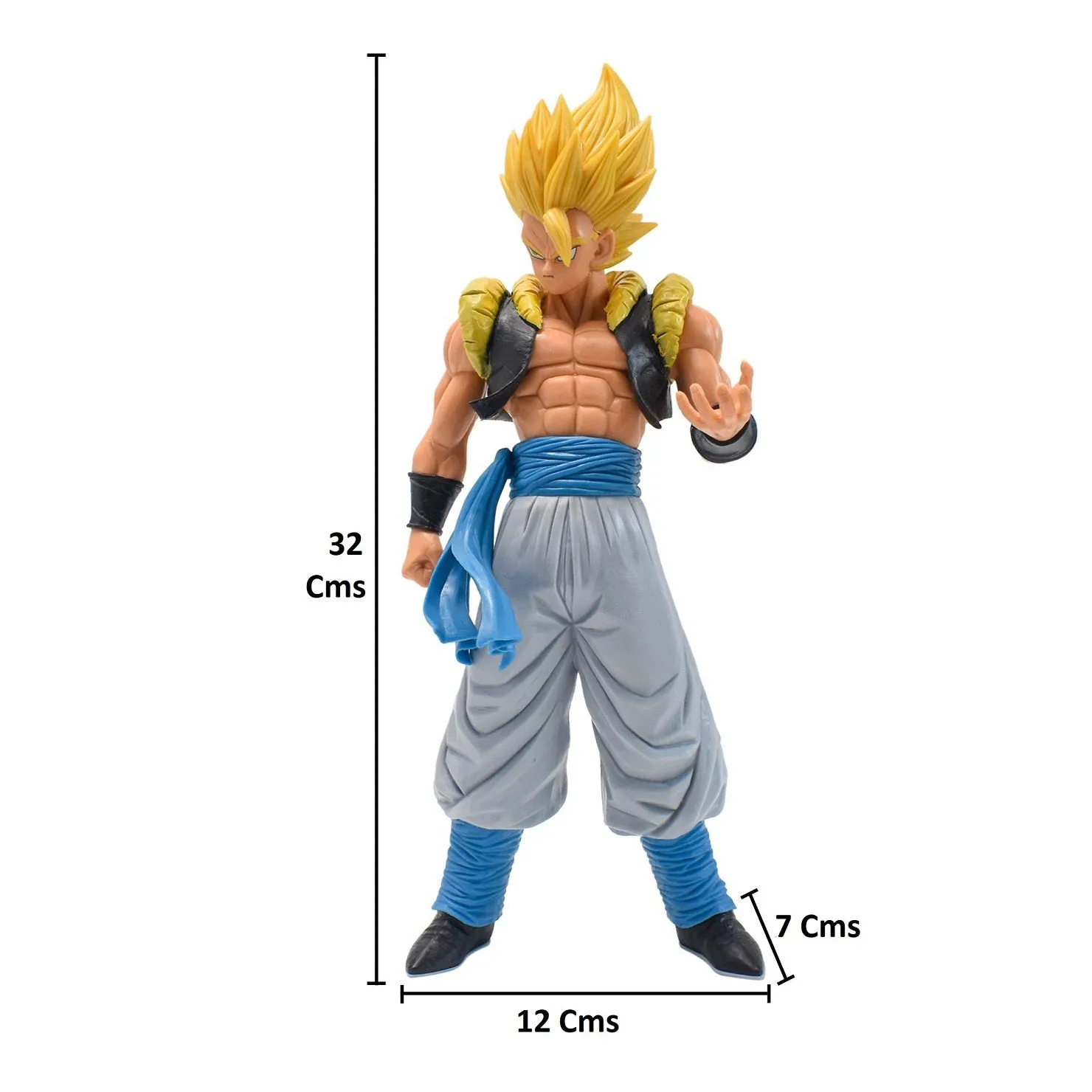 Dragon Ball Z Gogeta Super Saiyan Yellow Hair Action Figure  |32 Cm |