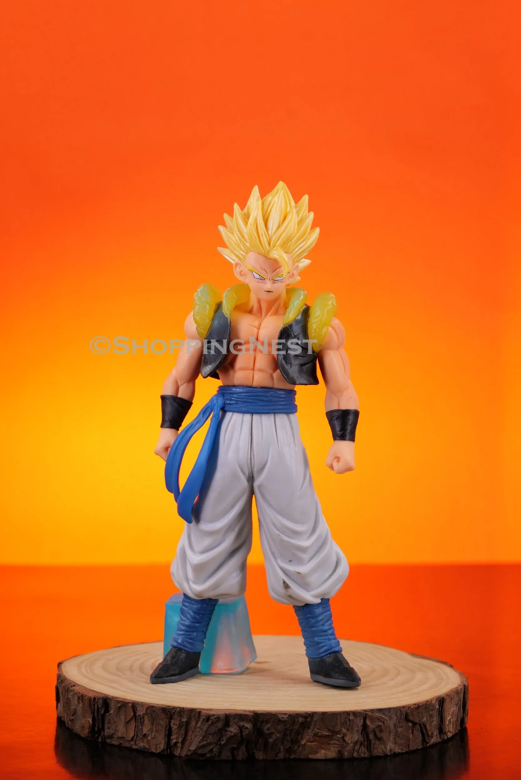 Dragon Ball Z Gogeta Super Saiyan Yellow Hair Action Figure  |32 Cm |