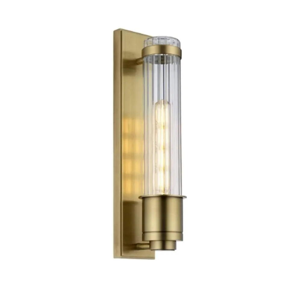 Dressage Bathroom Wall Light - Aged Brass