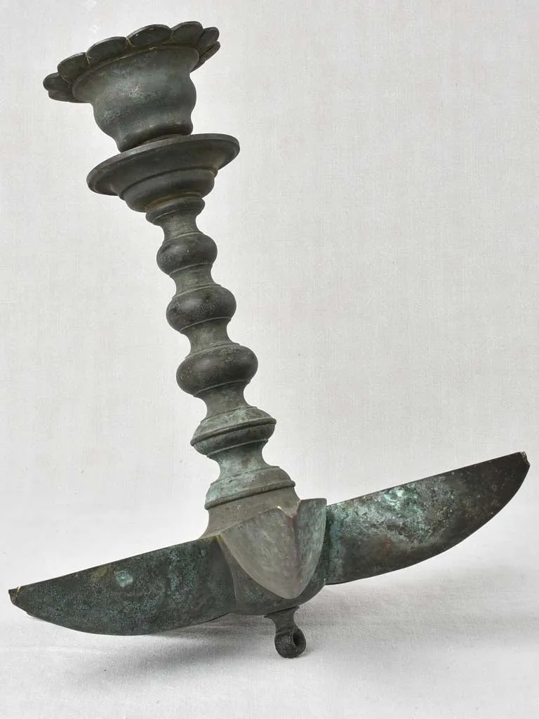 Early 19th century Sabbath Judenstern light - bronze 15¾"