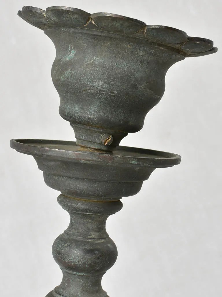 Early 19th century Sabbath Judenstern light - bronze 15¾"