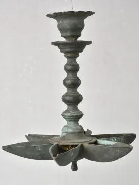 Early 19th century Sabbath Judenstern light - bronze 15¾"