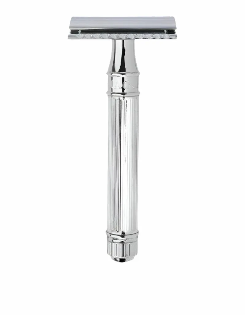 Edwin Jagger - DE89LBL  Lined Chrome Safety Razor