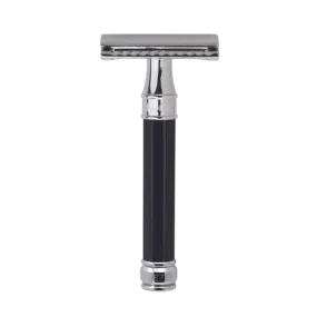 Edwin Jagger - Ebony Octogonal Double Edge Safety Razor - DE86811BL