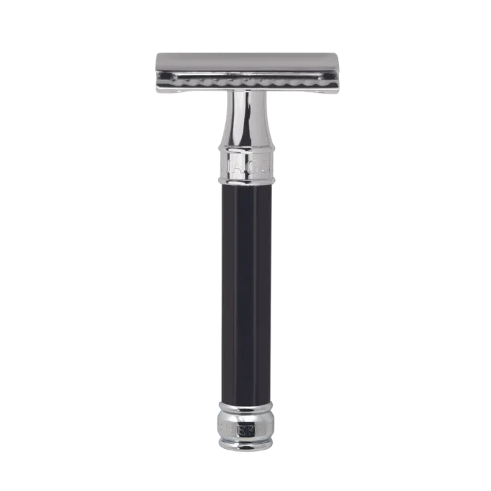 Edwin Jagger - Ebony Octogonal Double Edge Safety Razor - DE86811BL