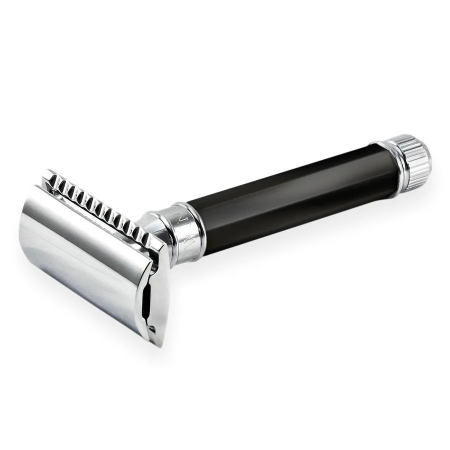 Edwin Jagger - Ebony Octogonal Double Edge Safety Razor - DE86811BL