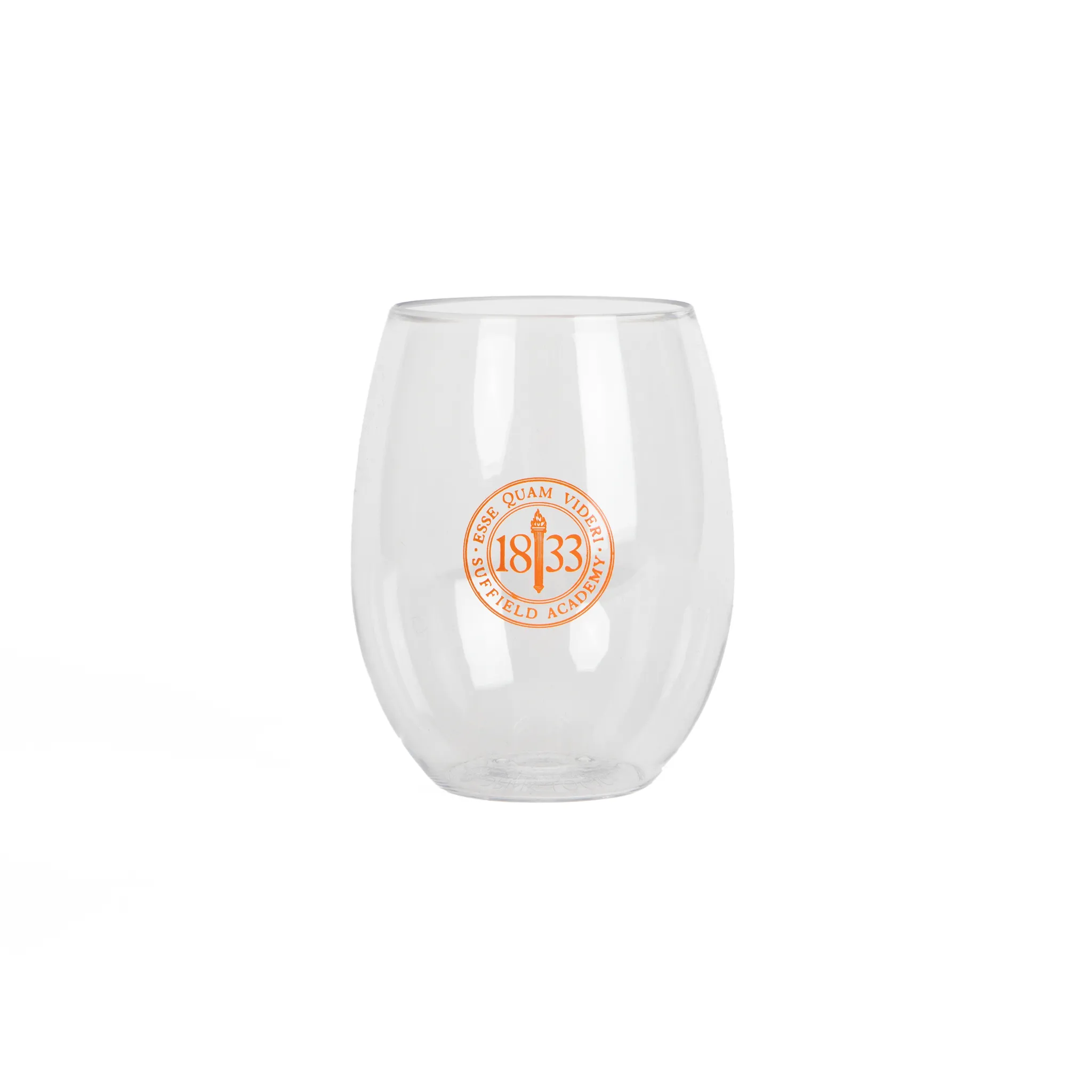 ES Sports Clear Plastic Wine Glass