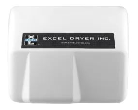 Excel Dryer Hands Off® HO-IL Hand Dryer - White LEXAN® Cover Automatic Surface Mounted