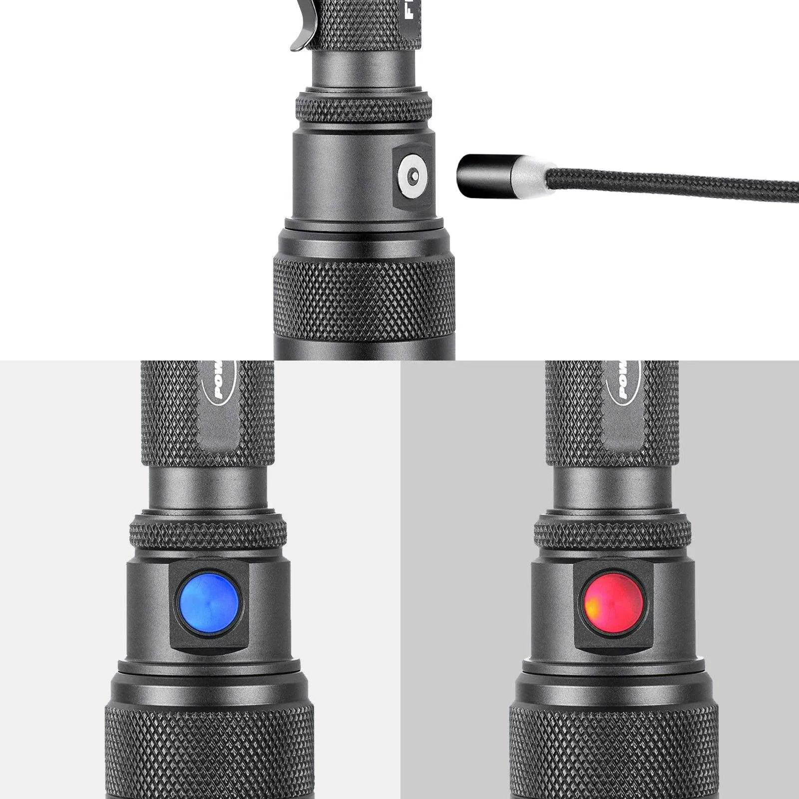 FlexBeam- 1200 Lumen Adjustable Beam Rechargeable Flashlight -New Release Limited Quanities