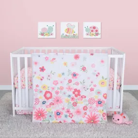 Floral Sprinkles 4pcs crib set